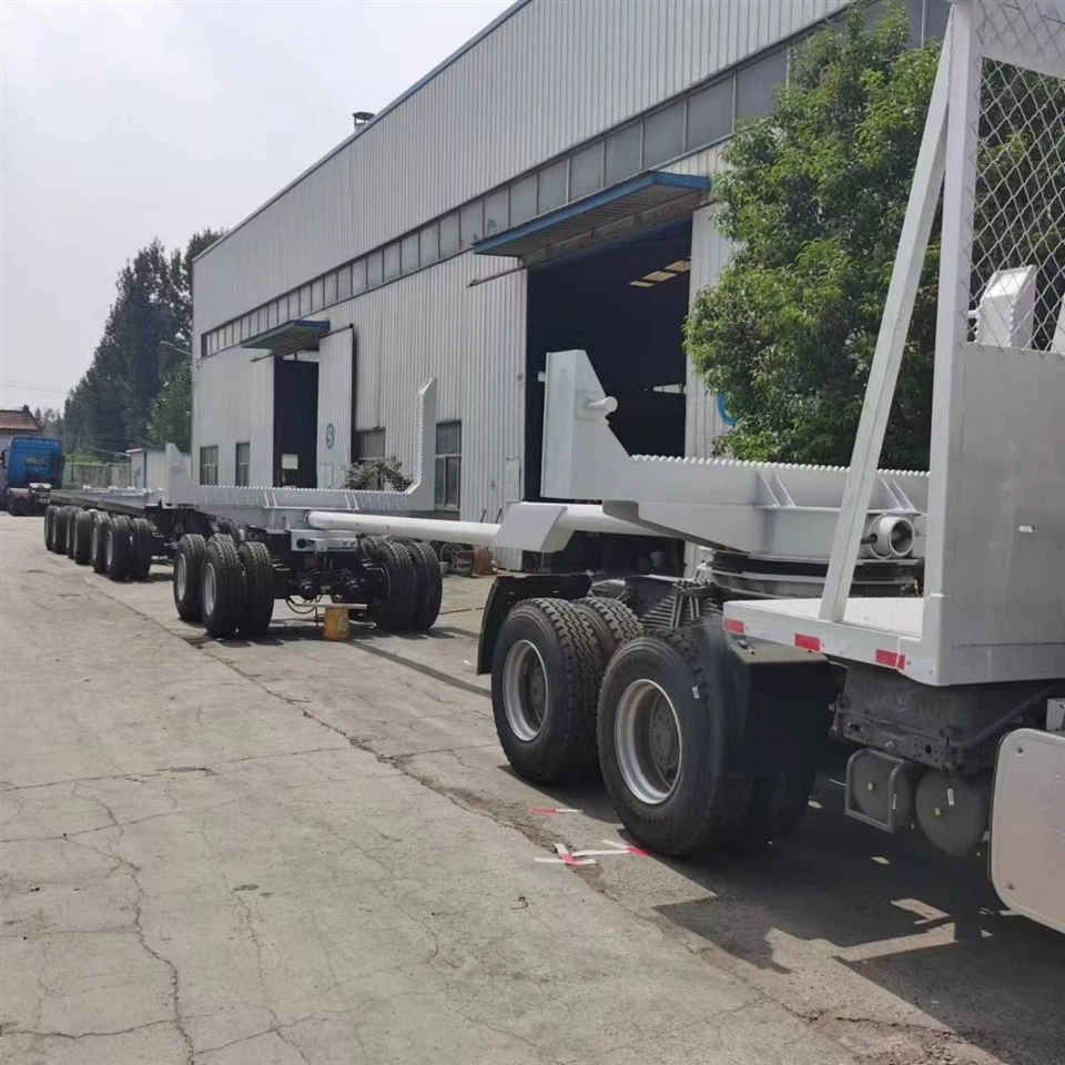 4Axle Traction Wooden Transport Vehicle